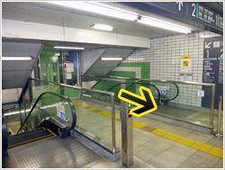 駒沢大学駅エレベーター・エスカレーターの写真