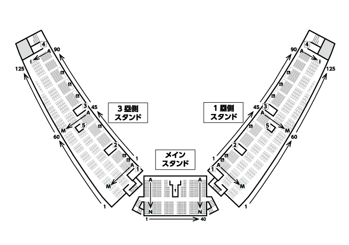 硬式野球場 座席案内