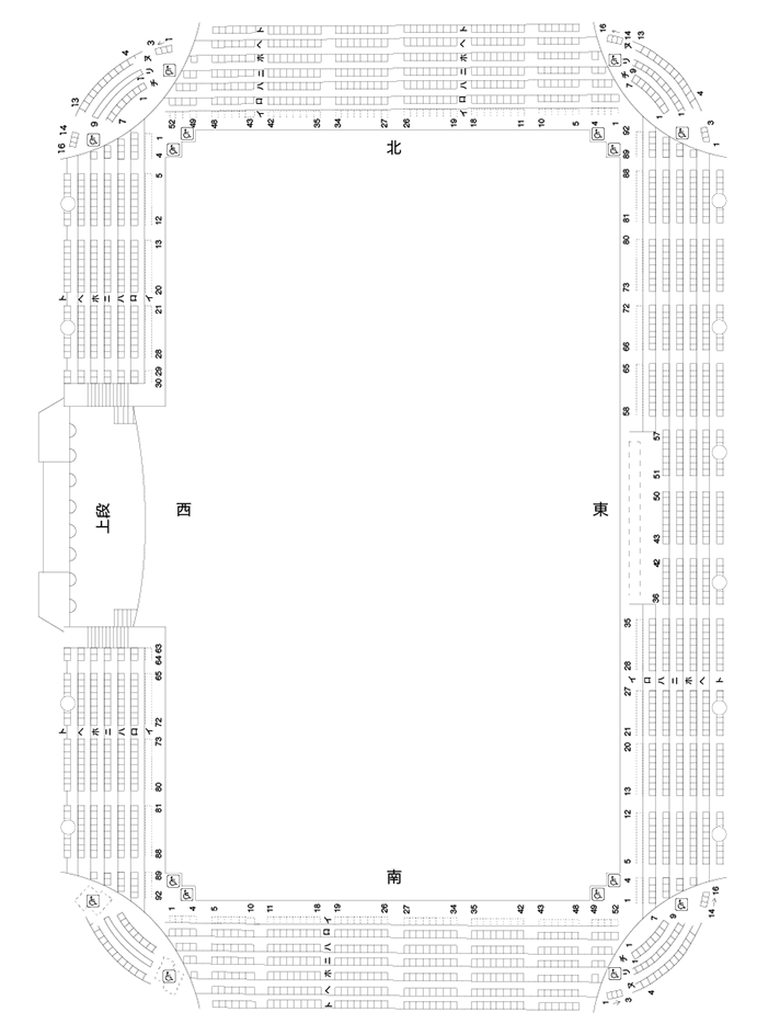 大武道場 座席案内