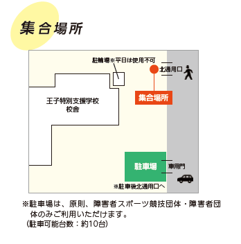 王子特別支援学校集合場所マップ