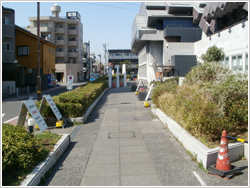 東京武道館敷地南側通路の写真