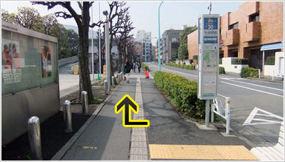 ３０千駄ヶ谷駅（東京体育館）バス停の写真